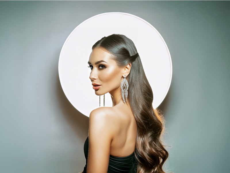 Advanced hot fusion hair extensions in Taina Beauty Salon, Punta Cana