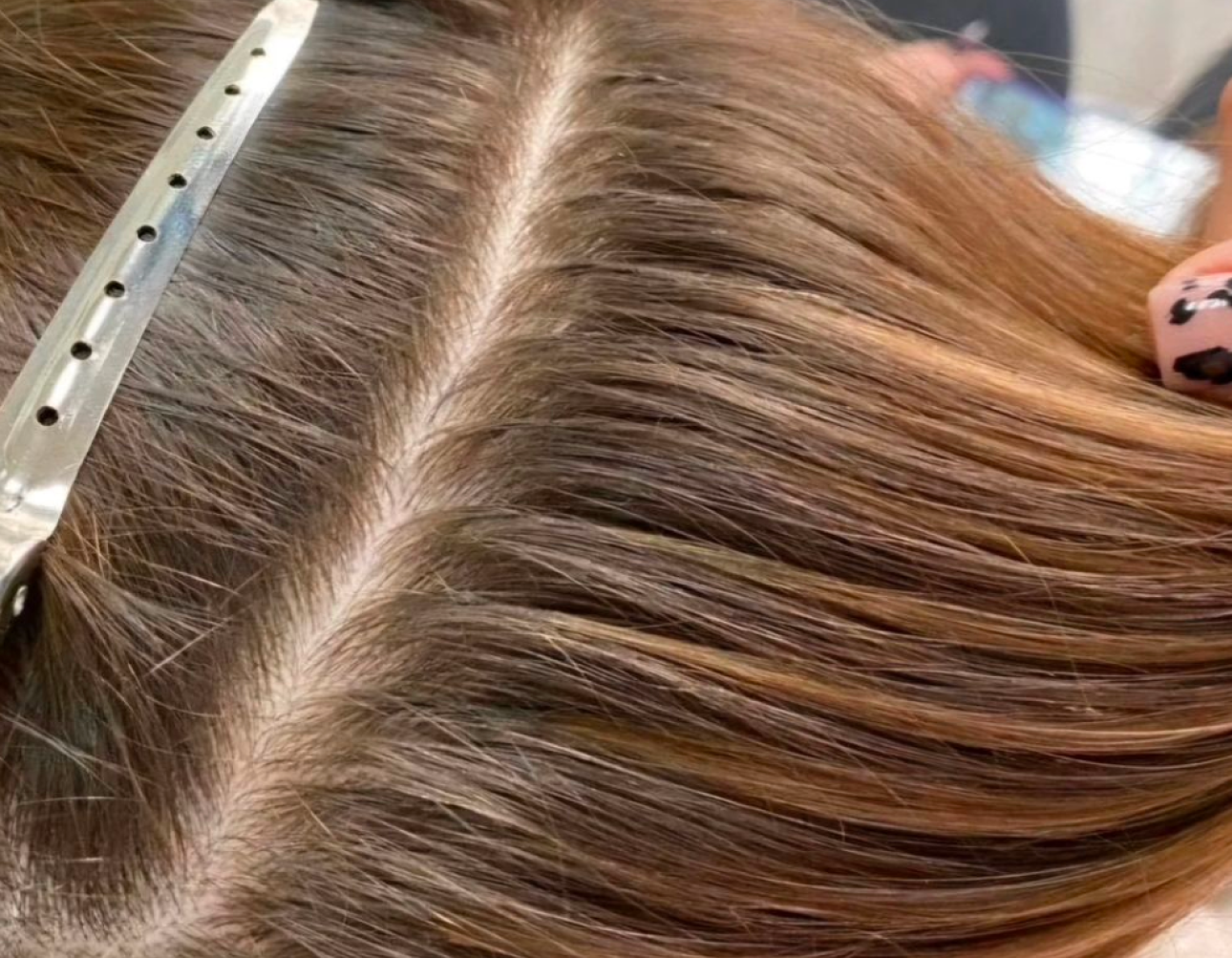 invisible capsules Advanced hot fusion hair extensions in Taina Beauty Salon, Punta Cana